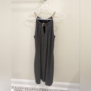 Ivanka Trump brand Dress Size Extra Small. Black and white gold chain accent